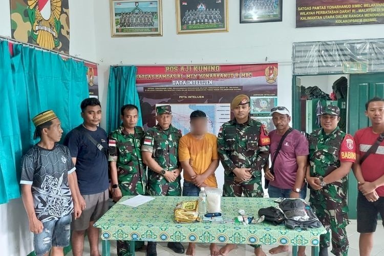 Bawa 1 Kg Sabu dari Malaysia, Pria Asal Kutai Timur Ditangkap di Pulau Sebatik