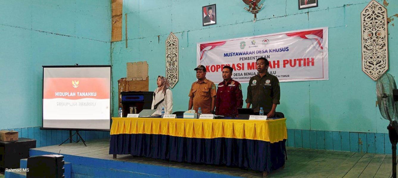 Koperasi Merah Putih Resmi Dibentuk, Pemdes Benua Baru Ulu Serius Wujudkan Kemandirian Ekonomi