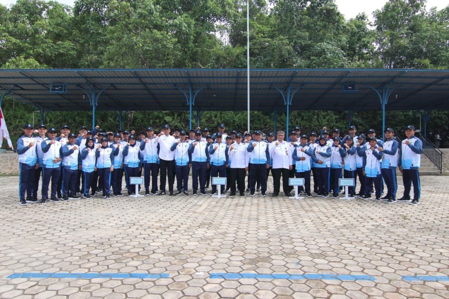 KPM PERUMDAM Kutim Lepas Kontingen ke Porda Perpamsi Kaltim di PPU