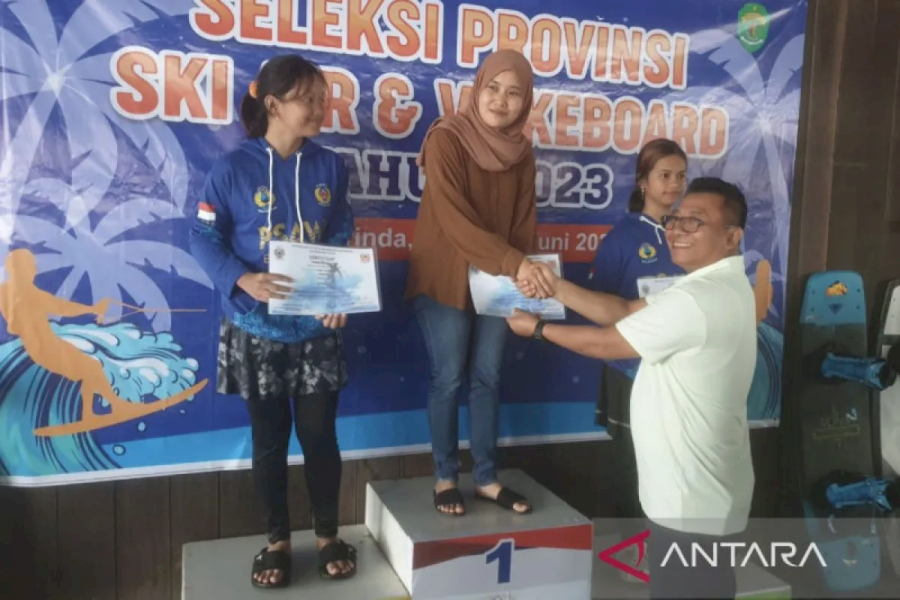 Kutai Timur peringkat pertama kejuaraan ski air Kaltim